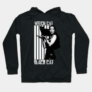 witch cat is black cat Hoodie